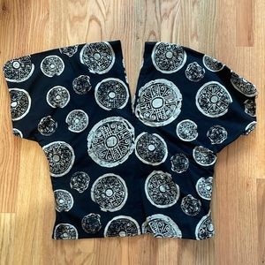 Cropped linen top